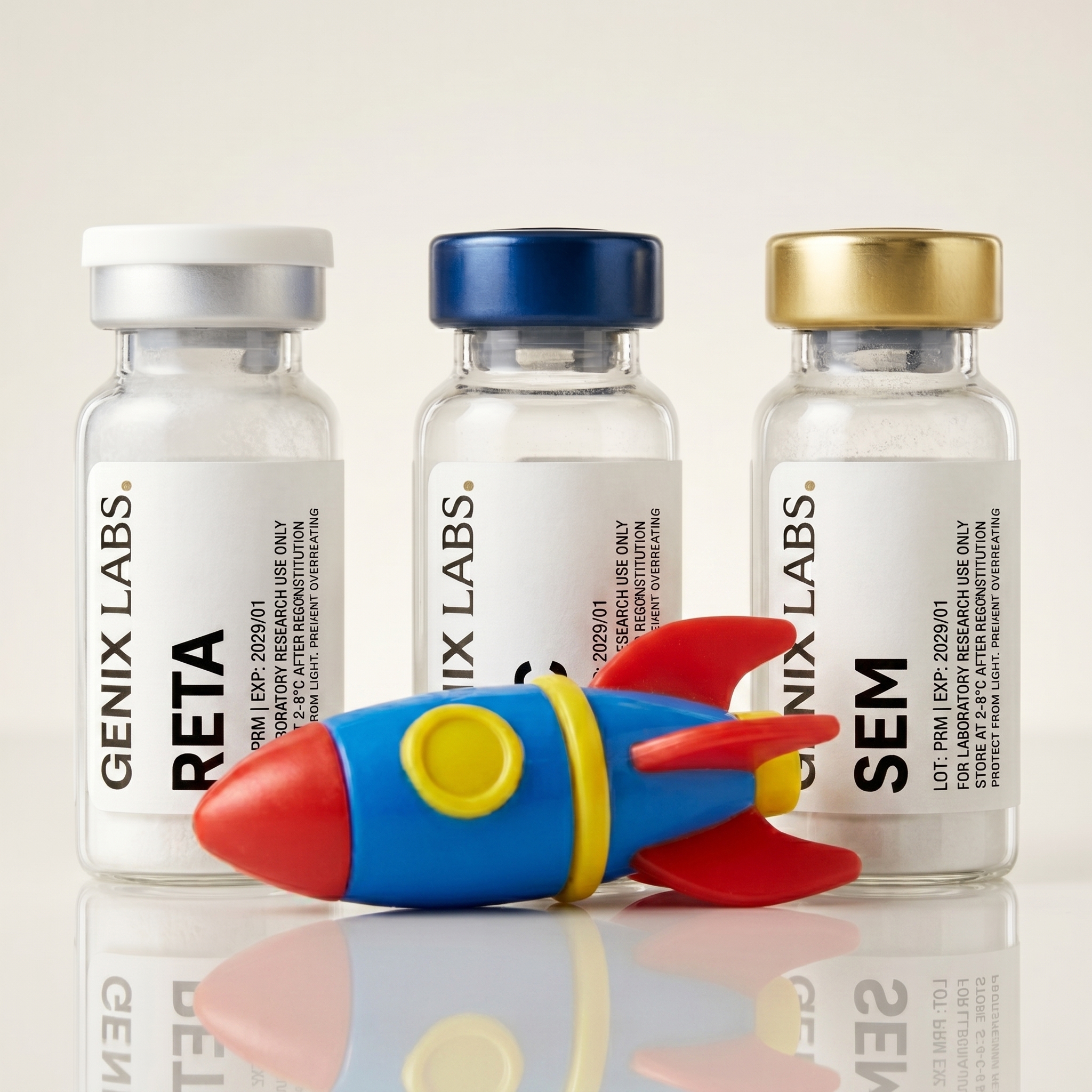 Genix Labs trio vials mockup